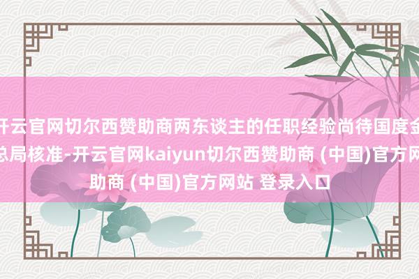 开云官网切尔西赞助商两东谈主的任职经验尚待国度金融监督责罚总局核准-开云官网kaiyun切尔西赞助商 (中国)官方网站 登录入口