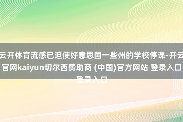 云开体育流感已迫使好意思国一些州的学校停课-开云官网kaiyun切尔西赞助商 (中国)官方网站 登录入口