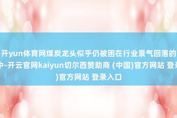 开yun体育网煤炭龙头似乎仍被困在行业景气回落的暗影中-开云官网kaiyun切尔西赞助商 (中国)官方网站 登录入口